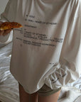 WARDEN EDGE Oversized Typographic Long Sleeve T-Shirt