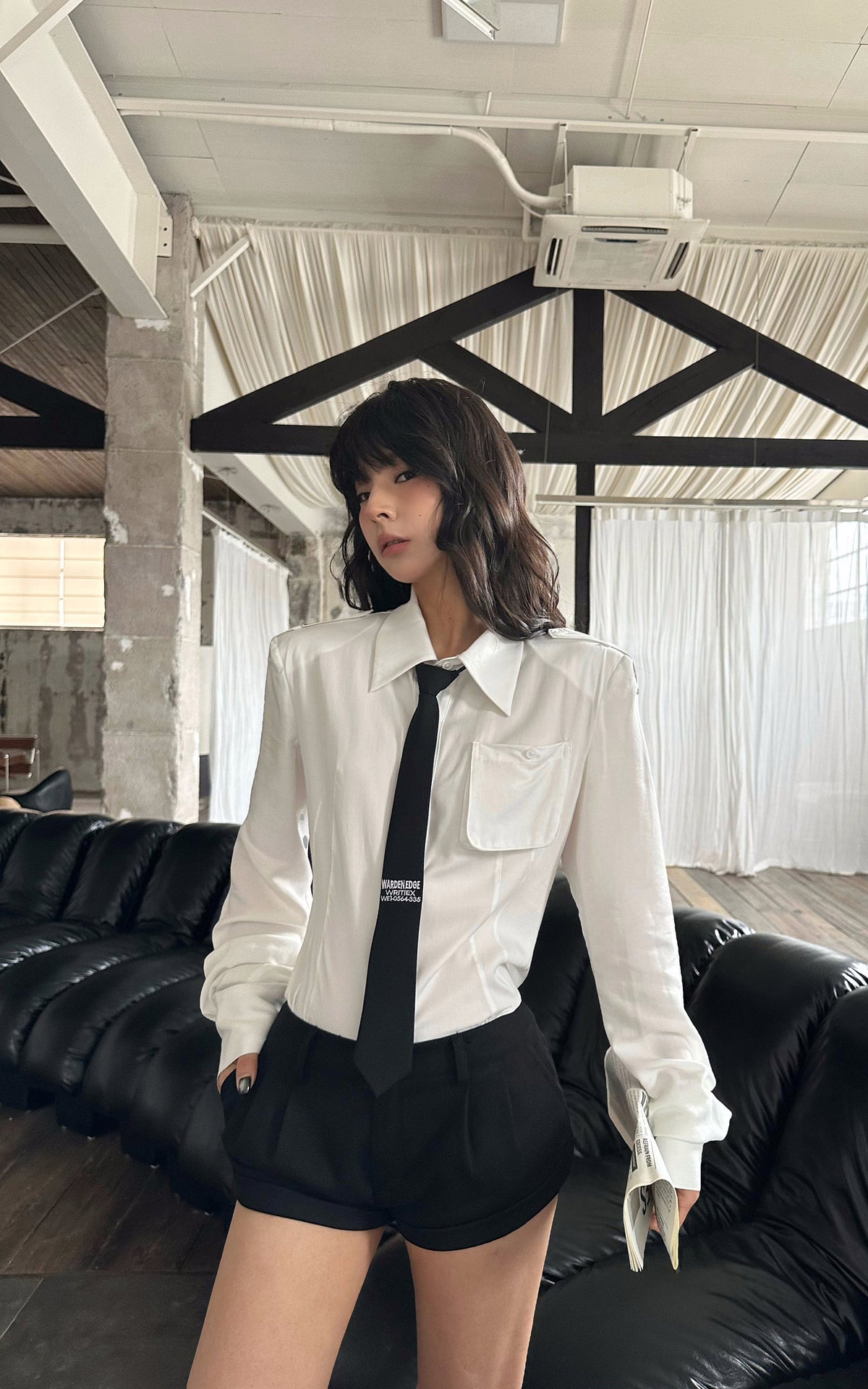 WARDEN EDGE Sculpted Shirt &amp; Embroidered Zip Tie Set