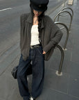 WARDEN EDGE Washed Low-Rise Barrel Jeans