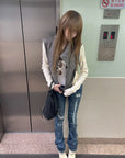 Rase le sol Asymmetric High-Neck Zip Jacket