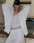 0122stepll Ensemble décontracté : hoodie oversize, débardeur échancré  &  pantalon large