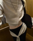 Rase le sol  Wool Fallen Shoulder Button Knit Sweater