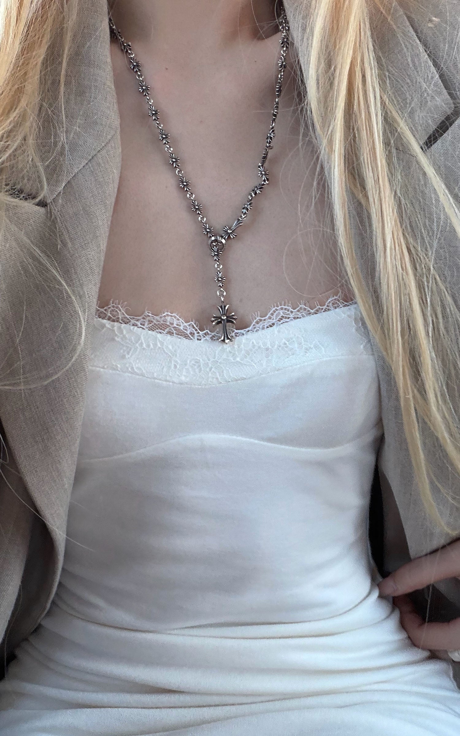 Rase le sol Lace-Trim Sculpted Mini Slip Dress