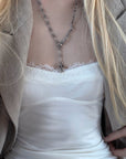 Rase le sol Lace-Trim Sculpted Mini Slip Dress