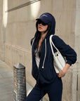 ROVENTE Midnight Soft Zip Hoodie & Lounge Pant Set