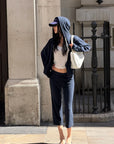 ROVENTE Midnight Soft Zip Hoodie & Lounge Pant Set