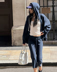 ROVENTE Midnight Soft Zip Hoodie & Lounge Pant Set