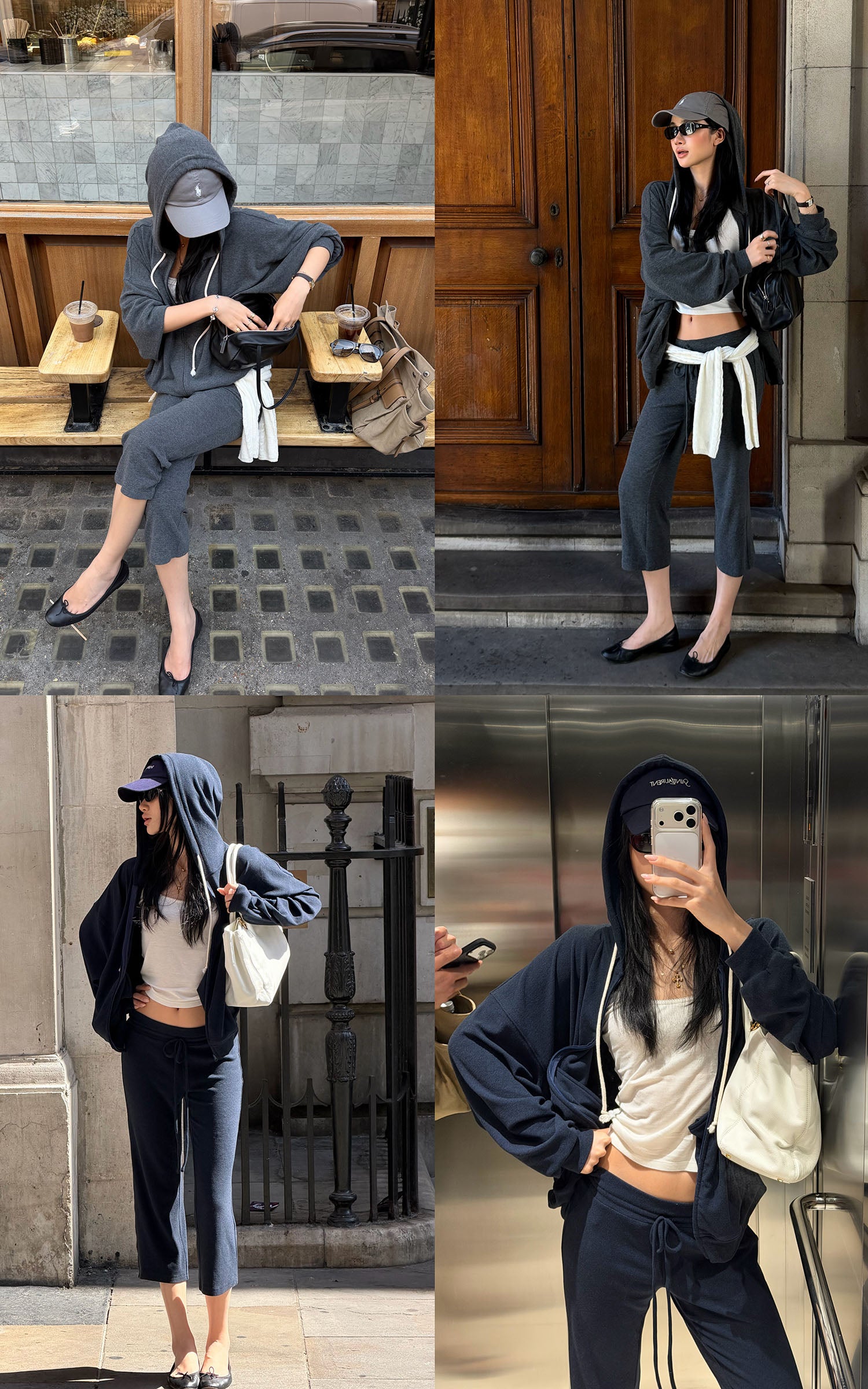 ROVENTE Midnight Soft Zip Hoodie &amp; Lounge Pant Set