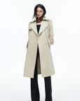 IAMXIAA Belted Oversized Long Trench Coat