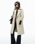 IAMXIAA Belted Oversized Long Trench Coat