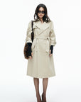 IAMXIAA Belted Oversized Long Trench Coat