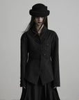 DOINDULGE Sculpted Waist Panel Detail Blazer