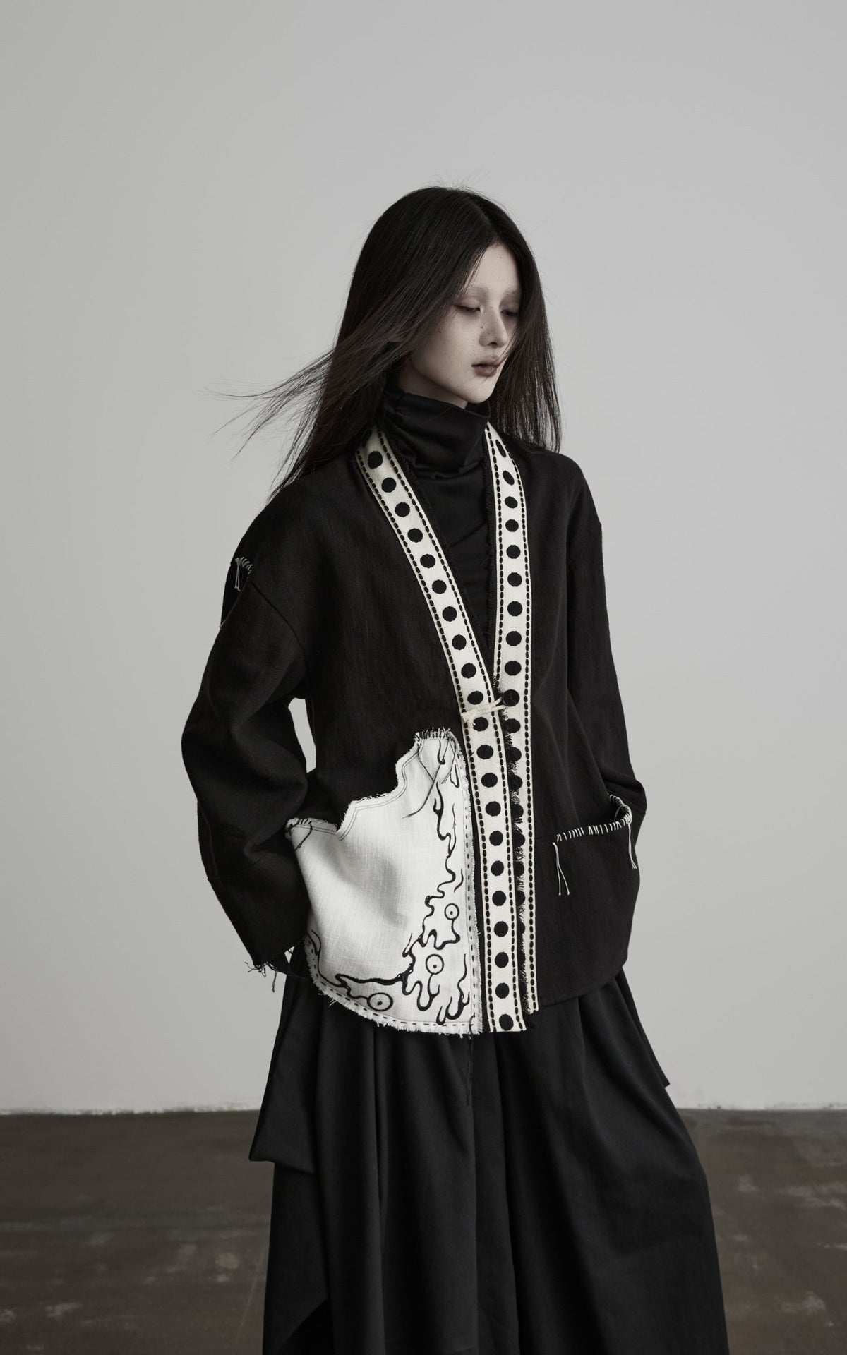 DOINDULGE Veste oversize à empiècements contrastés