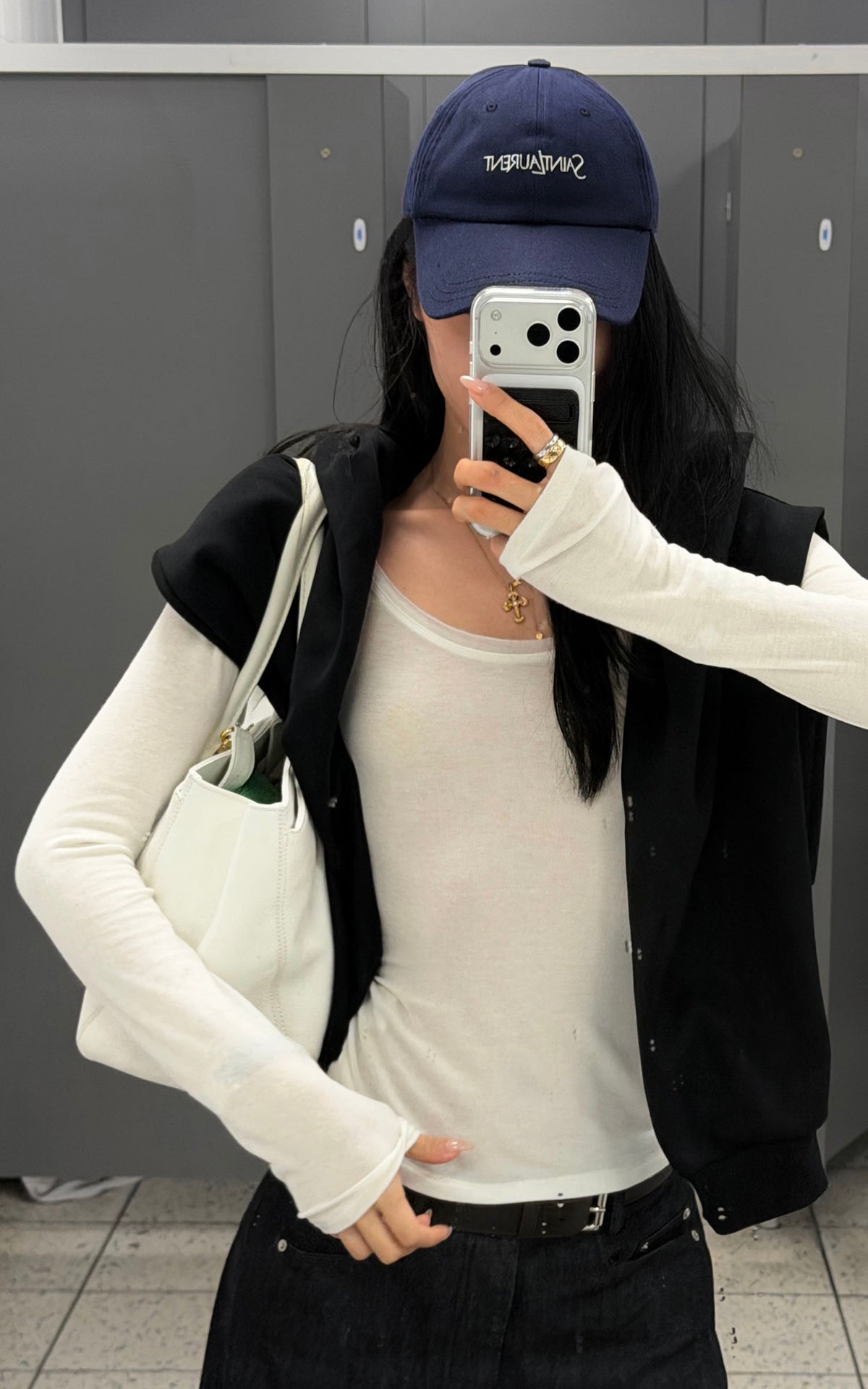 ROVENTE Sheer Scoop Neck Long Sleeve Top