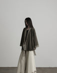DOINDULGE Jacquard Trim Wrap Jacket