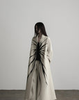 DOINDULGE Avant-Garde Raw Hem Long Coat