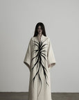 DOINDULGE Avant-Garde Raw Hem Long Coat