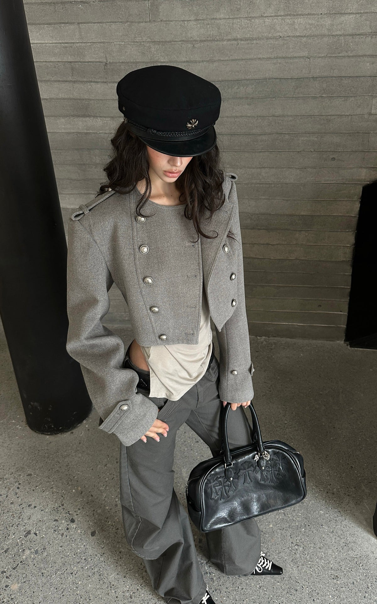 WARDEN EDGE Sculpted Draped Flare Pants