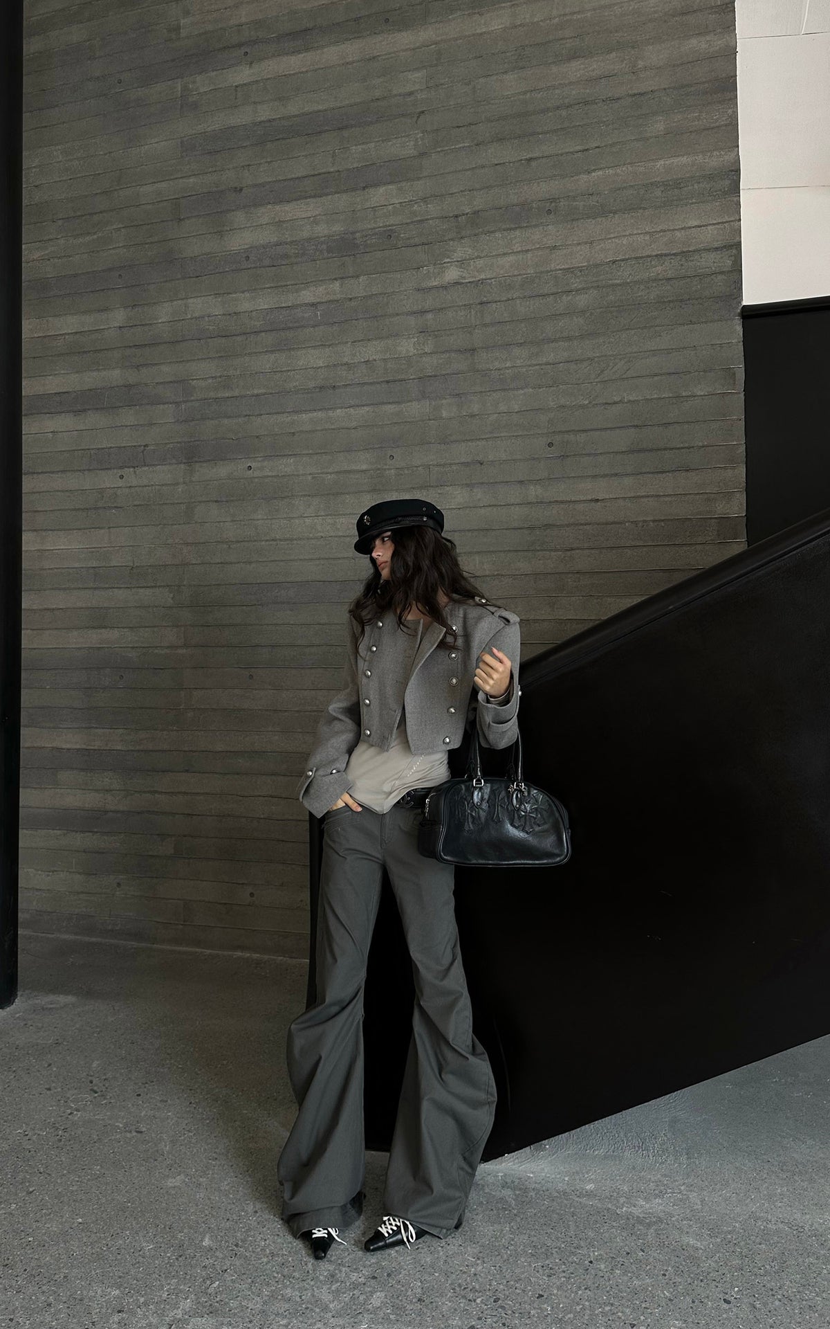 WARDEN EDGE Sculpted Draped Flare Pants