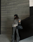 WARDEN EDGE Sculpted Draped Flare Pants