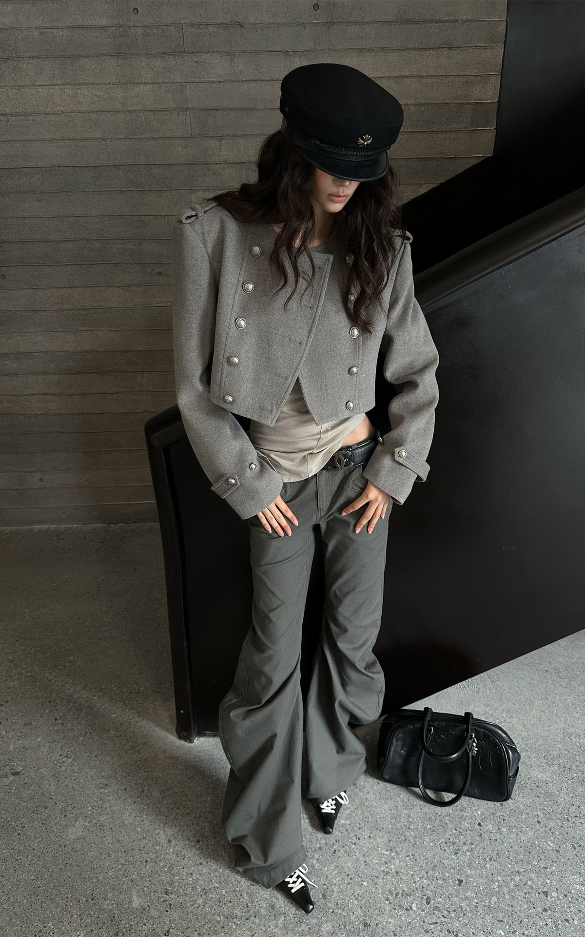 WARDEN EDGE Sculpted Draped Flare Pants