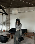WARDEN EDGE Cropped Double-Breasted Military Jacket