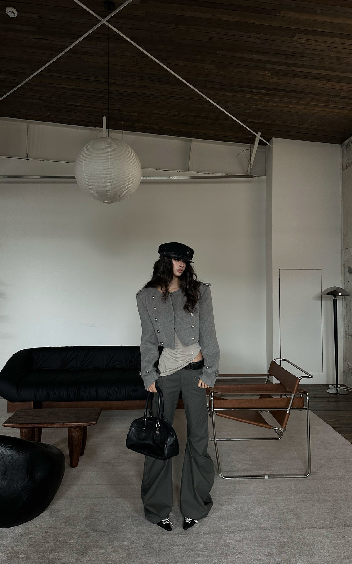 WARDEN EDGE Sculpted Draped Flare Pants