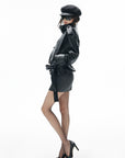 IAMXIAA Toggle Detail Low-Rise Mini Skirt