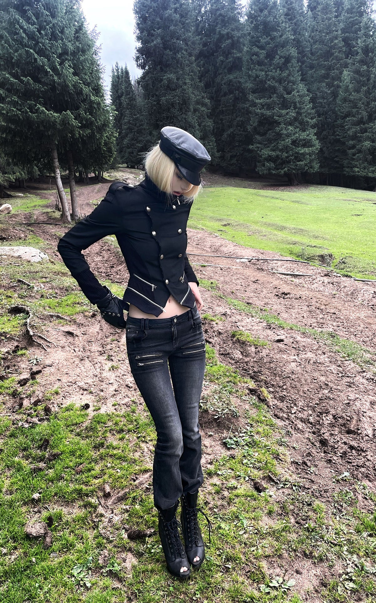 Rase le sol Structured Wool Military Jacket