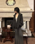 Hydrae Oversized Chunky Knit Cardigan & Hooded Cape Set
