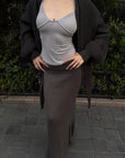 Hydrae Oversized Chunky Knit Cardigan & Hooded Cape Set