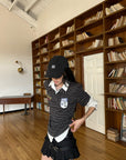 WARDEN EDGE Layered Striped Polo Shirt