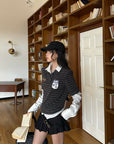 WARDEN EDGE Layered Striped Polo Shirt