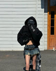 WARDEN EDGE Oversized Graphic Print Hoodie