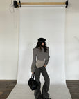 WARDEN EDGE Sculpted Draped Flare Pants