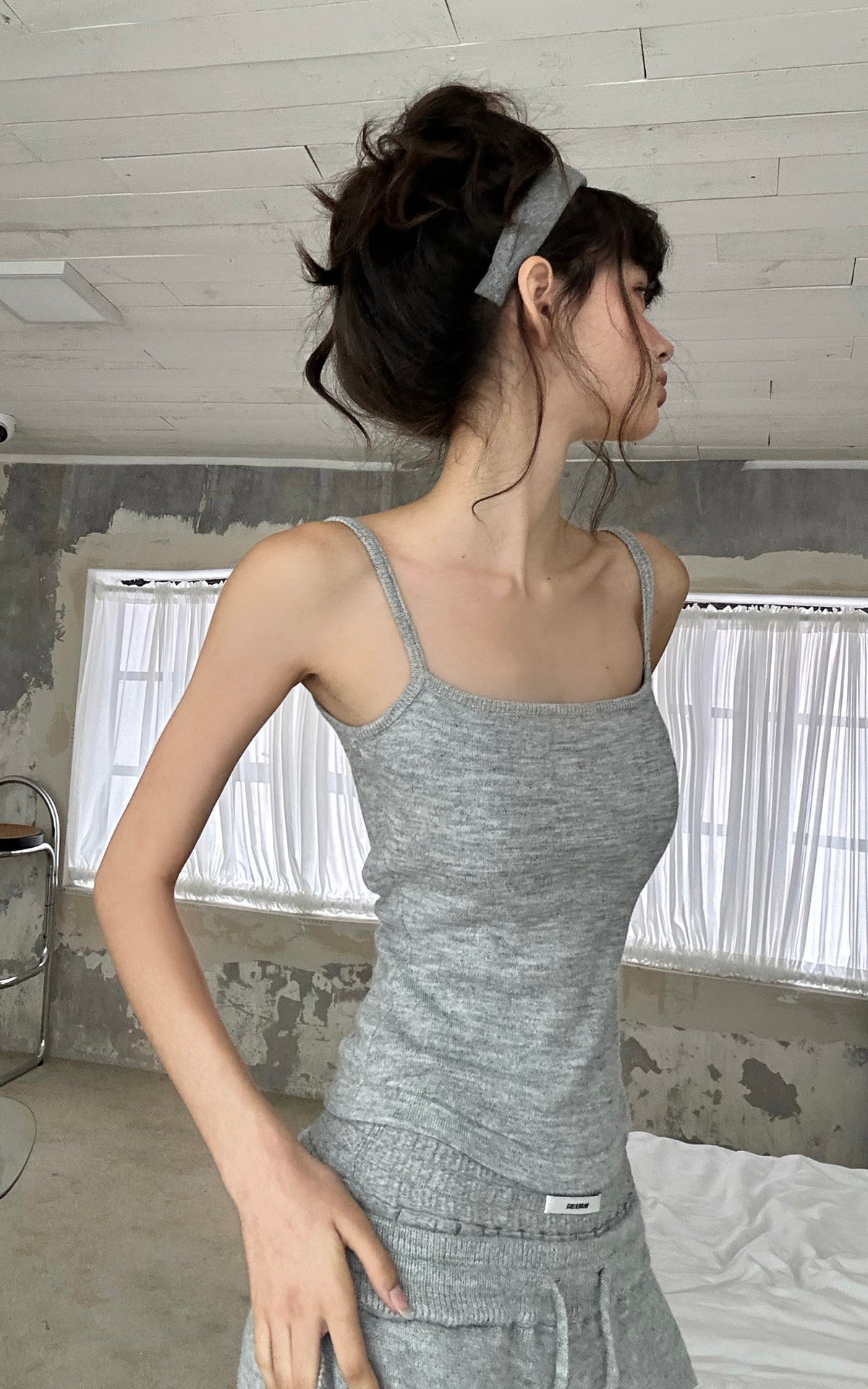 WARDEN EDGE Slim Fit Fine Knit Cami Top