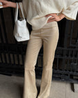 ROVENTE Soft-Touch High-Waist Flared Pants