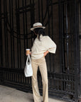 ROVENTE Soft-Touch High-Waist Flared Pants