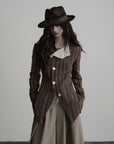 DOINDULGE Veste réversible à col montant asymétrique