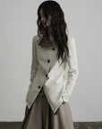 DOINDULGE Veste réversible à col montant asymétrique