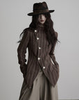 DOINDULGE Veste réversible à col montant asymétrique