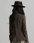 DOINDULGE Veste réversible à col montant asymétrique