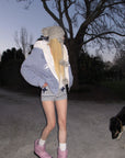Rase le sol Reversible Faux Fur Hooded Zip Jacket