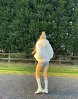 Rase le sol Reversible Faux Fur Hooded Zip Jacket