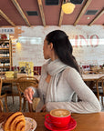 ROVENTE Soft Knit Cardigan, Camisole & Long Scarf Three-Piece Set