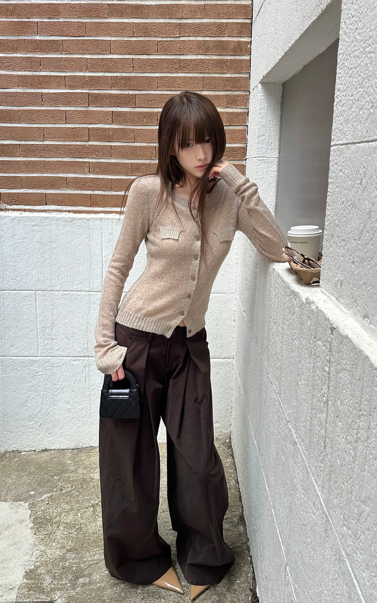 Rase le sol Voluminous Wide-Leg Tailored Pants