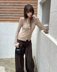 Rase le sol Voluminous Wide-Leg Tailored Pants