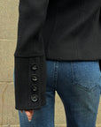 ROVENTE Sculpted Double-Breasted High Collar Jacket
