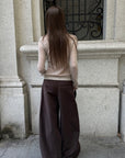Rase le sol Voluminous Wide-Leg Tailored Pants