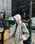 WARDEN EDGE Oversized Sherpa-Lined Zip-Up Hoodie